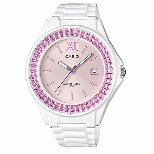 Casio LX-500H-4E White Resin Watch For Women Affordable casual watches Sporty casual watches Affordable luxury casual watches