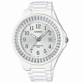 Casio LX-500H-7B2 White Resin Watch For Women Affordable casual watches Sporty casual watches Affordable luxury casual watches