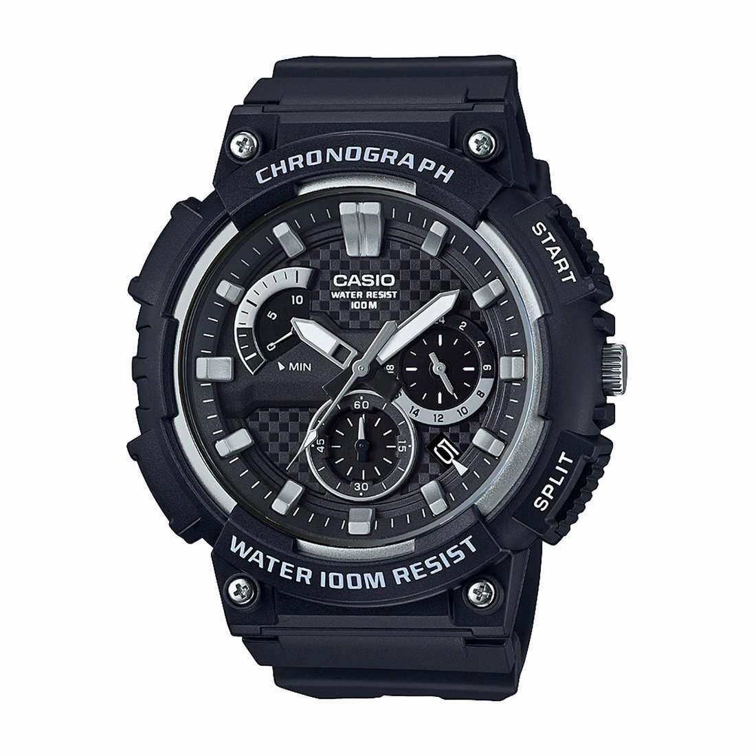 Casio MCW-200H-1AVDF Analog Chronograph Black Resin Strap Watch for Men,silicone watch,silicone strap watch,silicone watches for men,silicone watches for women,unisex silicone watch,kids silicone watch,sports silicone watch,casual silicone watch,waterproof