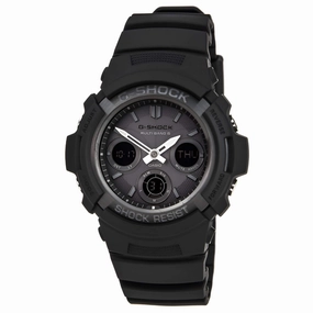 Casio Men's Ana-Digital Atomic Quartz G-Shock Black Dial Black Resin Watch | AWGM100B-1A Luxury Quartz Watch Quartz Watch Sale