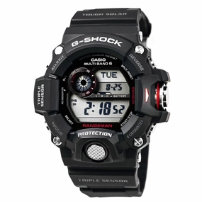 Casio Men's G-Shock Rangeman Tough Solar Black Resin Strap Digital Grey Dial Dive Watch | GW9400-1 Luxury Quartz Watch Quartz Watch Sale