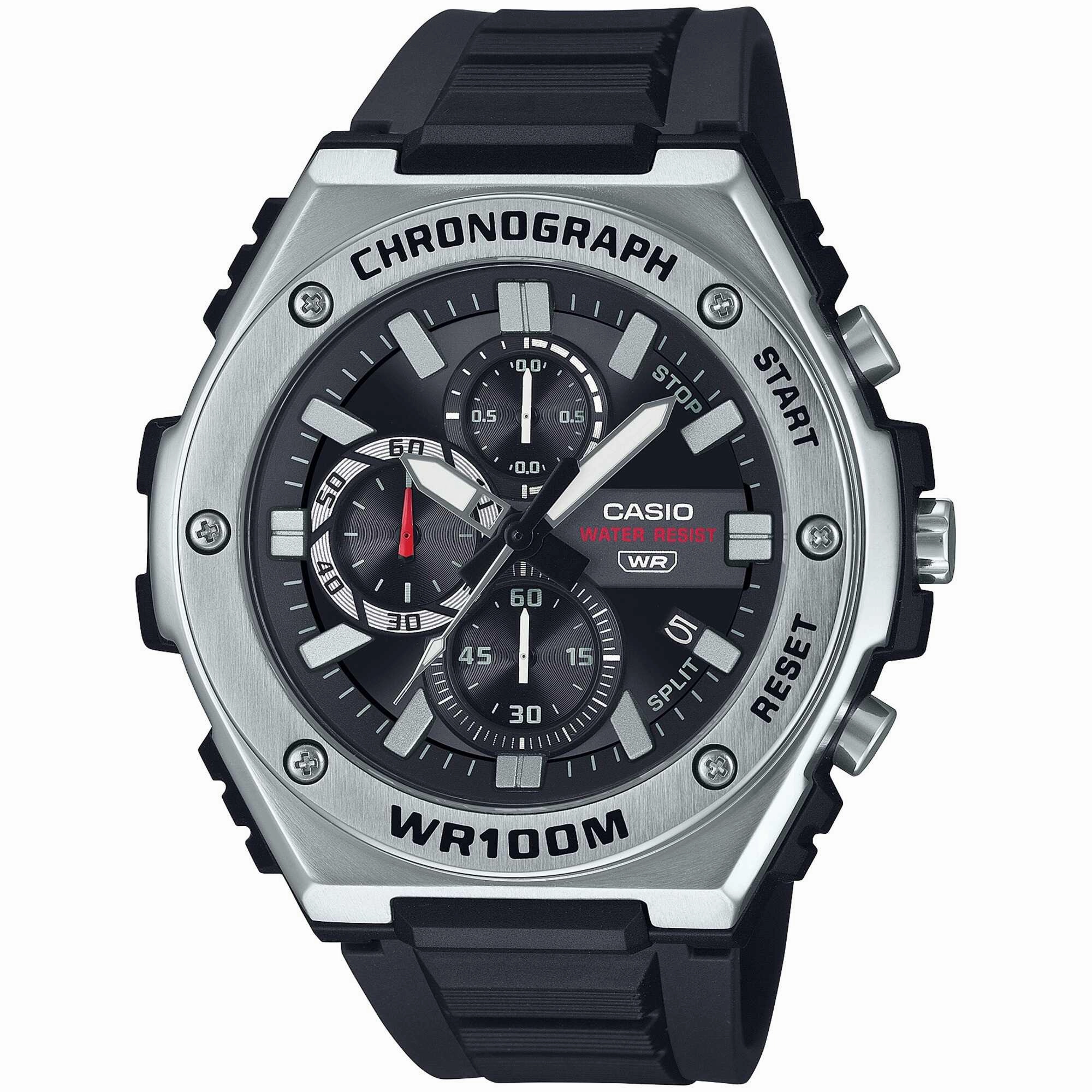 Casio Men's Watch - Chronograph Quartz Black Dial Resin Strap | MWA300H-1A Luxury Quartz Watch Quartz Watch Sale