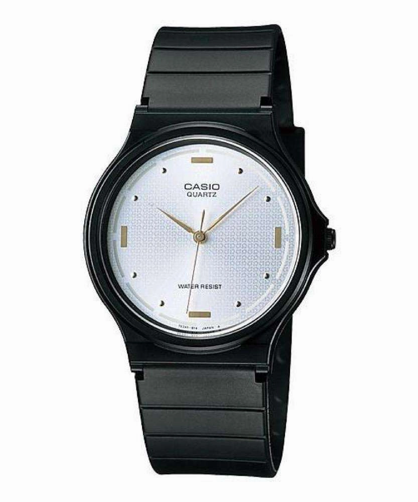 Casio MQ-76-7A1LDF Analog Black Resin Strap Watch for Men Affordable casual watches Sporty casual watches Affordable luxury casual watches