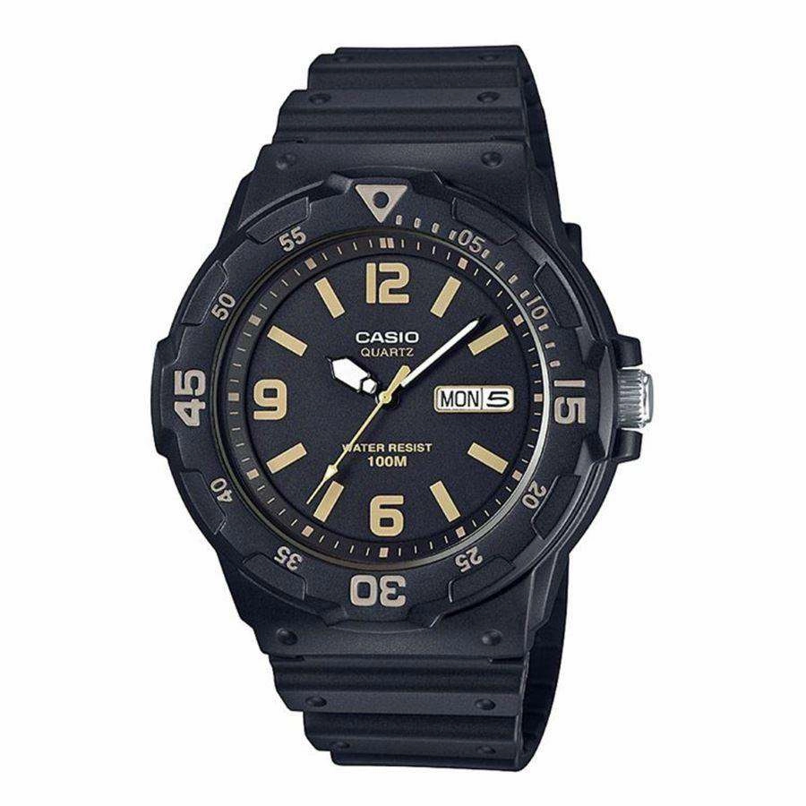 Casio MRW-200H-1B3VDF Analog Black Resin Strap Watch for Men Affordable casual watches Sporty casual watches Affordable luxury casual watches