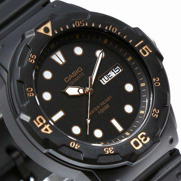 Casio MRW-200H-1E Black Resin Strap Watch For Men