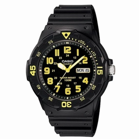 Casio MRW-200H-9B Black Resin Strap Watch for Men Affordable casual watches Sporty casual watches Affordable luxury casual watches