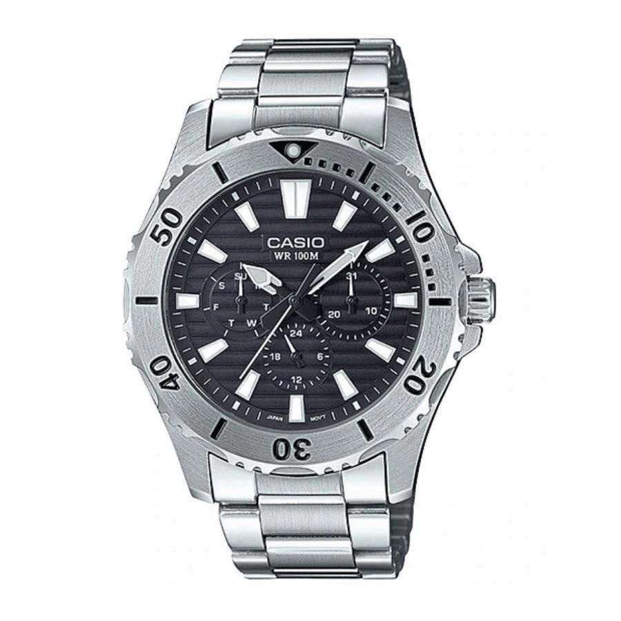 Casio MTD-1086D-1A Stainless Steel Strap Watch for Men Affordable casual watches Sporty casual watches Affordable luxury casual watches