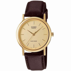 Casio MTP-1095Q-9AD Brown Leather Strap Watch for Men and Women Affordable casual watches Sporty casual watches Affordable luxury casual watches