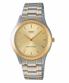 Casio MTP-1128G-9ARDF Two Tone Stainless Steel Strap Watch for Men Affordable casual watches Sporty casual watches Affordable luxury casual watches