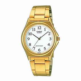 Casio MTP-1130N-7B Gold Plated Watch for Men Affordable casual watches Sporty casual watches Affordable luxury casual watches
