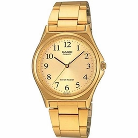 Casio MTP-1130N-9B Gold Plated Watch for Men Affordable casual watches Sporty casual watches Affordable luxury casual watches