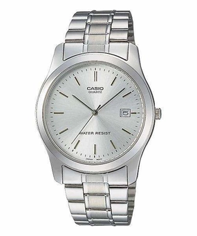 Casio MTP-1141A-7ARDF Silver Stainless Steel Strap Watch for Men Affordable casual watches Sporty casual watches Affordable luxury casual watches