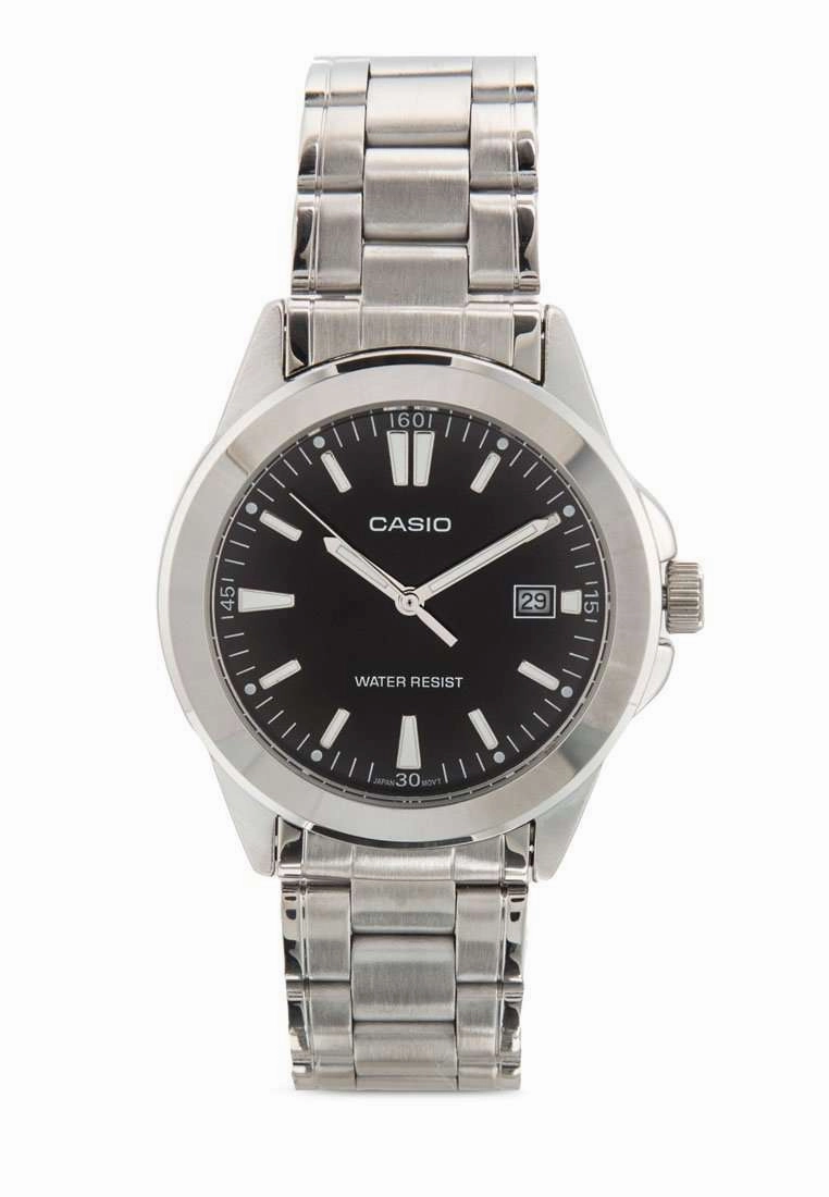 Casio MTP-1215A-1A2DF Silver Stainless Steel Strap Watch for Men