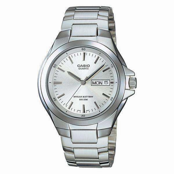 Casio MTP-1228D-7AVDF Silver Stainless Steel Strap Watch for Men Affordable casual watches Sporty casual watches Affordable luxury casual watches