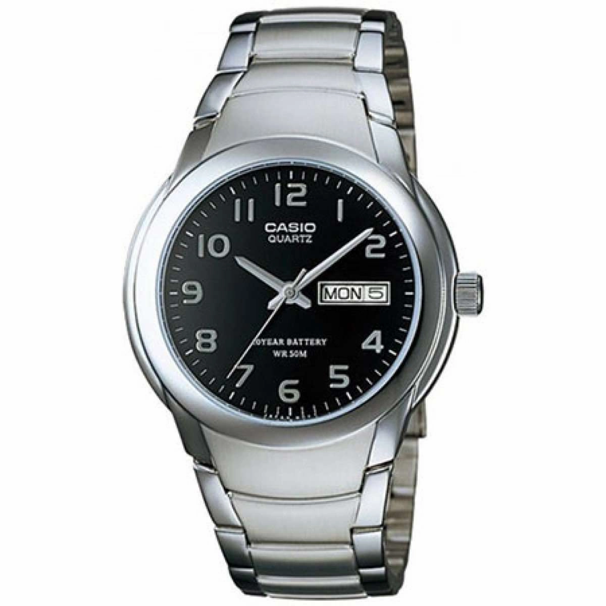 Casio MTP-1229D-1A Silver Stainless Steel Strap Watch for Men Affordable casual watches Sporty casual watches Affordable luxury casual watches