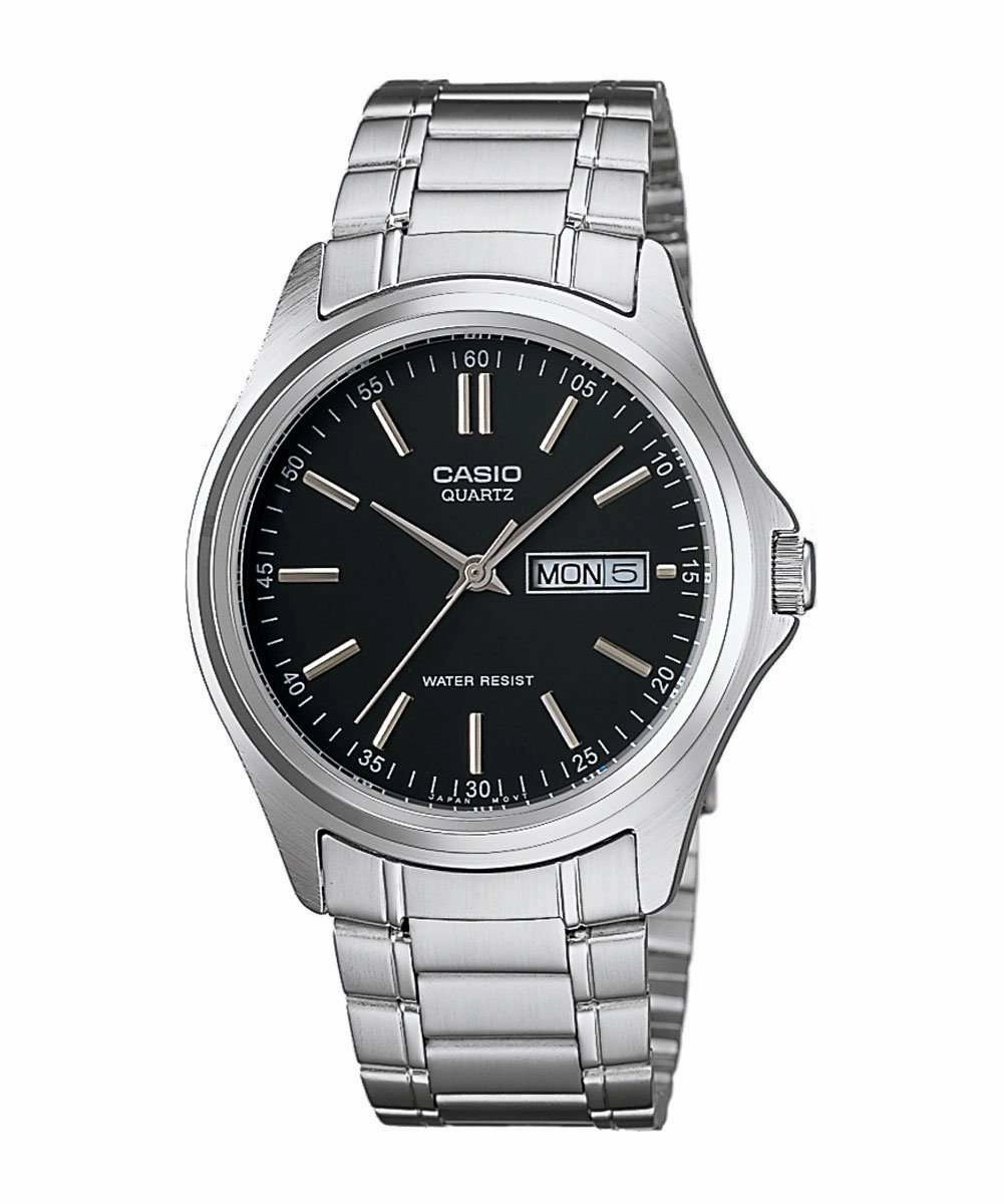 Casio MTP-1239D-1ADF Silver Stainless Steel Strap Watch for Men Affordable casual watches Sporty casual watches Affordable luxury casual watches