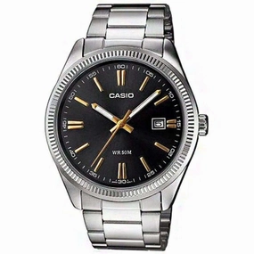 Casio MTP-1302D-1A2VDF Silver Stainless Steel Strap Watch for Men Affordable casual watches Sporty casual watches Affordable luxury casual watches