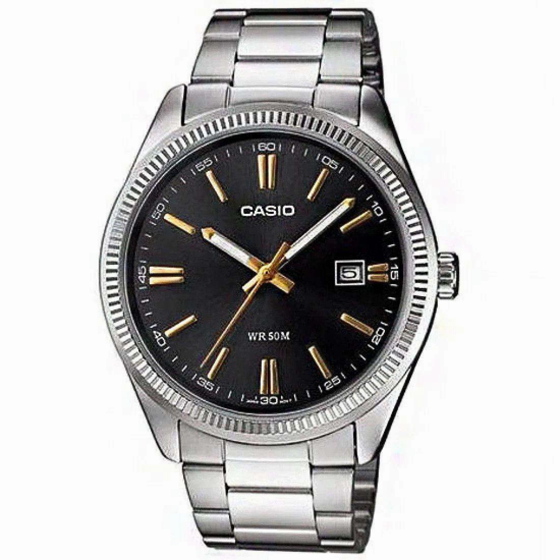 Casio MTP-1302D-1A2VDF Silver Stainless Steel Strap Watch for Men Affordable casual watches Sporty casual watches Affordable luxury casual watches