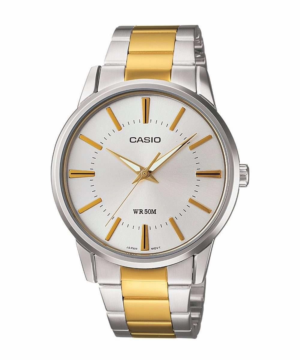 Casio MTP-1303SG-7AVDF Two Tone Stainless Steel Strap Watch for Men Affordable casual watches Sporty casual watches Affordable luxury casual watches