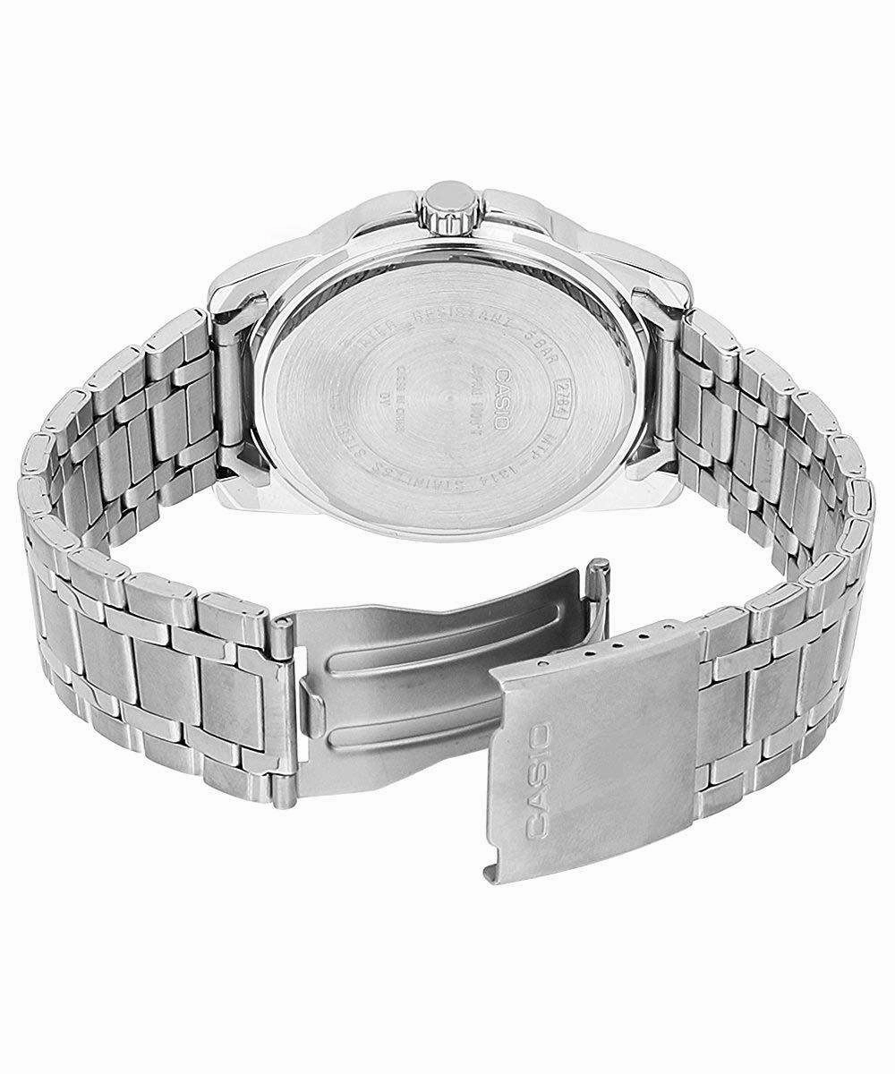 Casio MTP-1314D-1AVDF Silver Stainless Steel Strap   Watch for Men