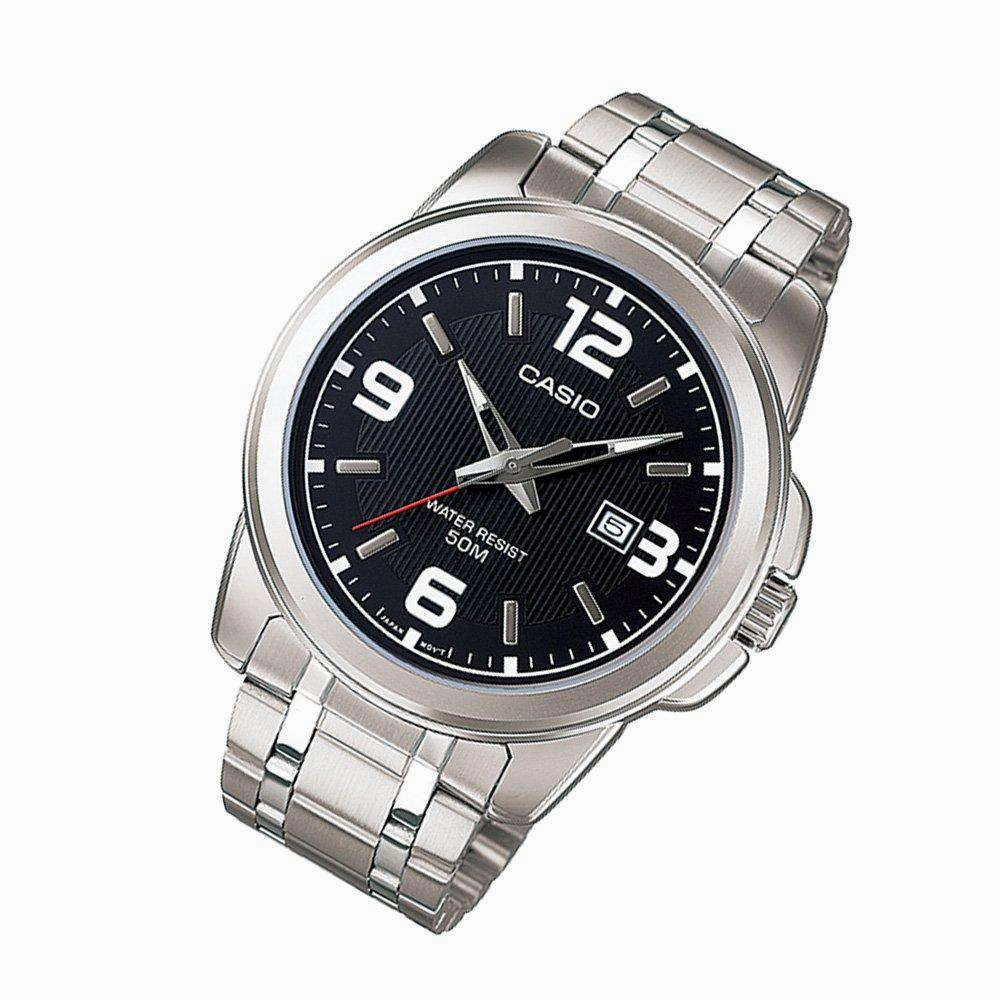 Casio MTP-1314D-1AVDF Silver Stainless Steel Strap   Watch for Men