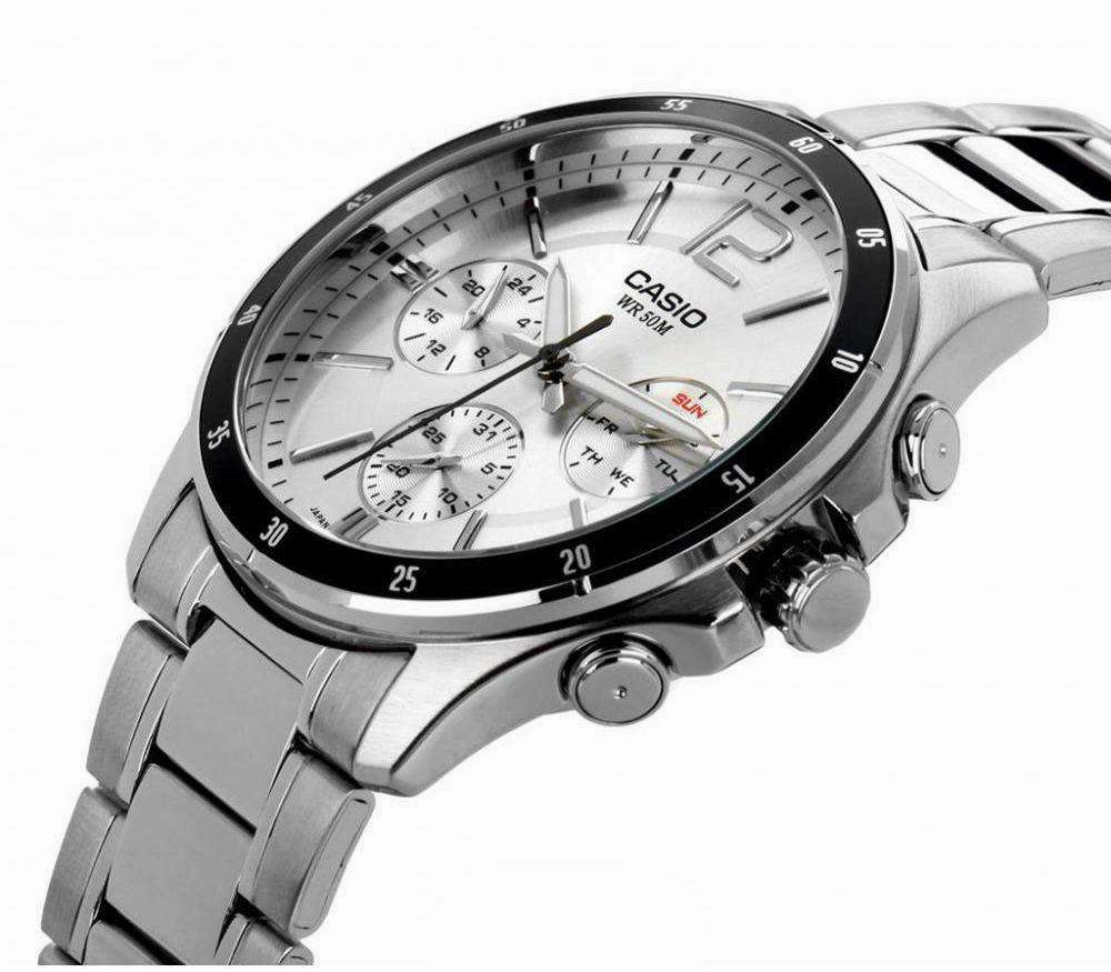 Casio MTP-1374D-7AVDF Silver Stainless Watch for Men