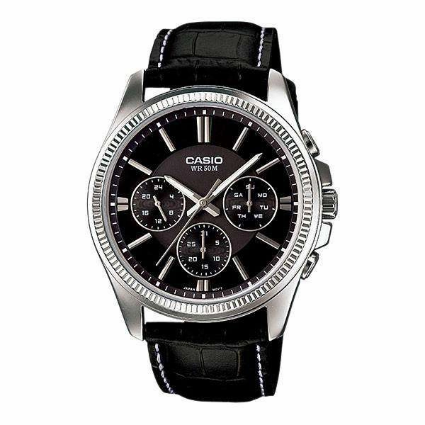 Casio MTP-1375L-1A Black Leather Strap Watch for Men,men's watches,watch for men, best men's watches,luxury men's watch,minimalist men's watch,casual men's watch,dress watch for men,automatic men's watch,quartz men's watch,cheap men's watch. busine