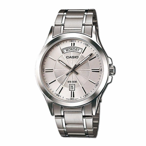 Casio MTP-1381D-7AVDF Silver Stainless Watch for Men,men's watches,watch for men, best men's watches,luxury men's watch,minimalist men's watch,casual men's watch,dress watch for men,automatic men's watch,quartz men's watch,cheap men's watch. busine