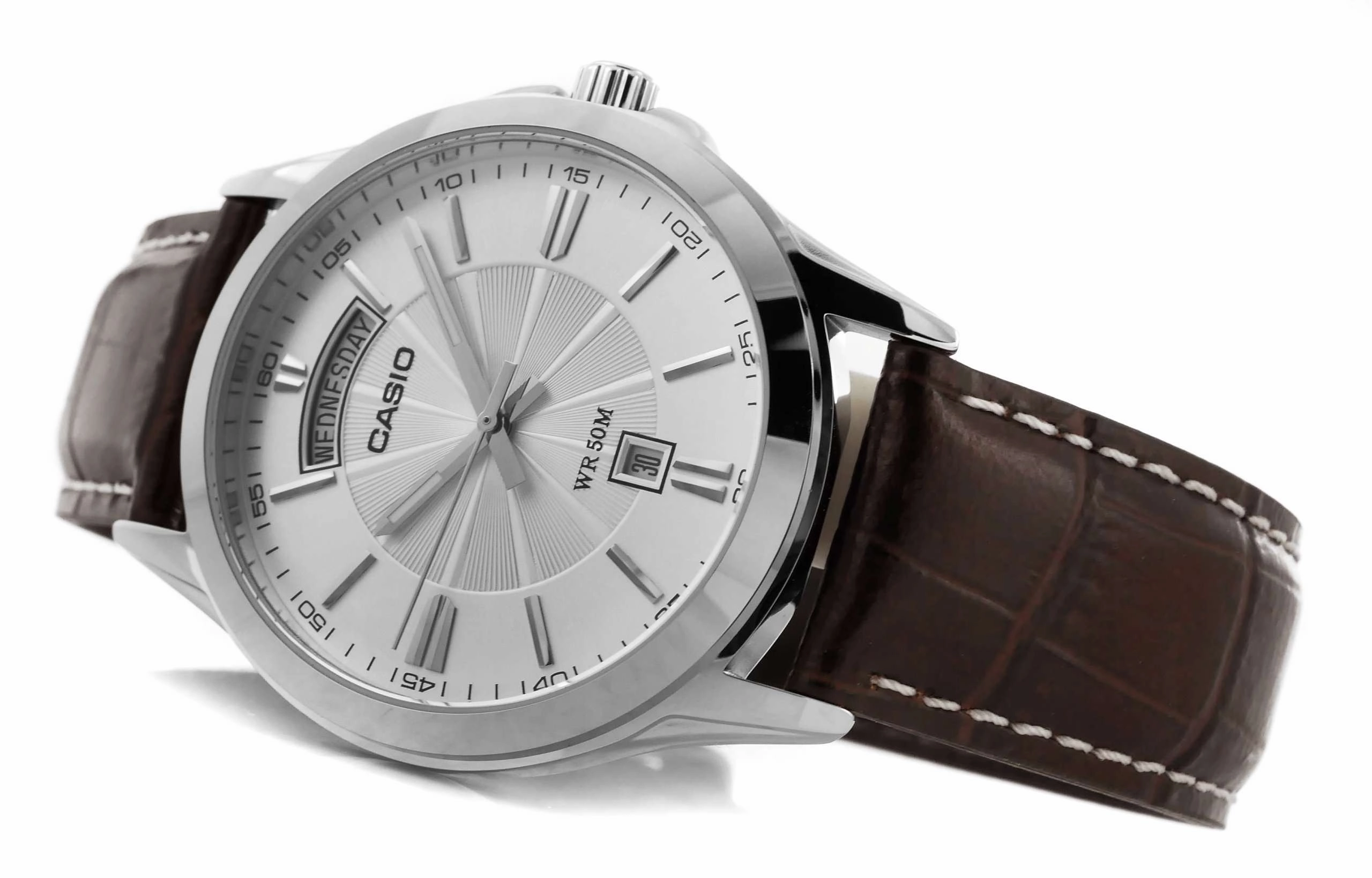 Casio MTP-1381L-7AVDF Brown Leather Watch for Men