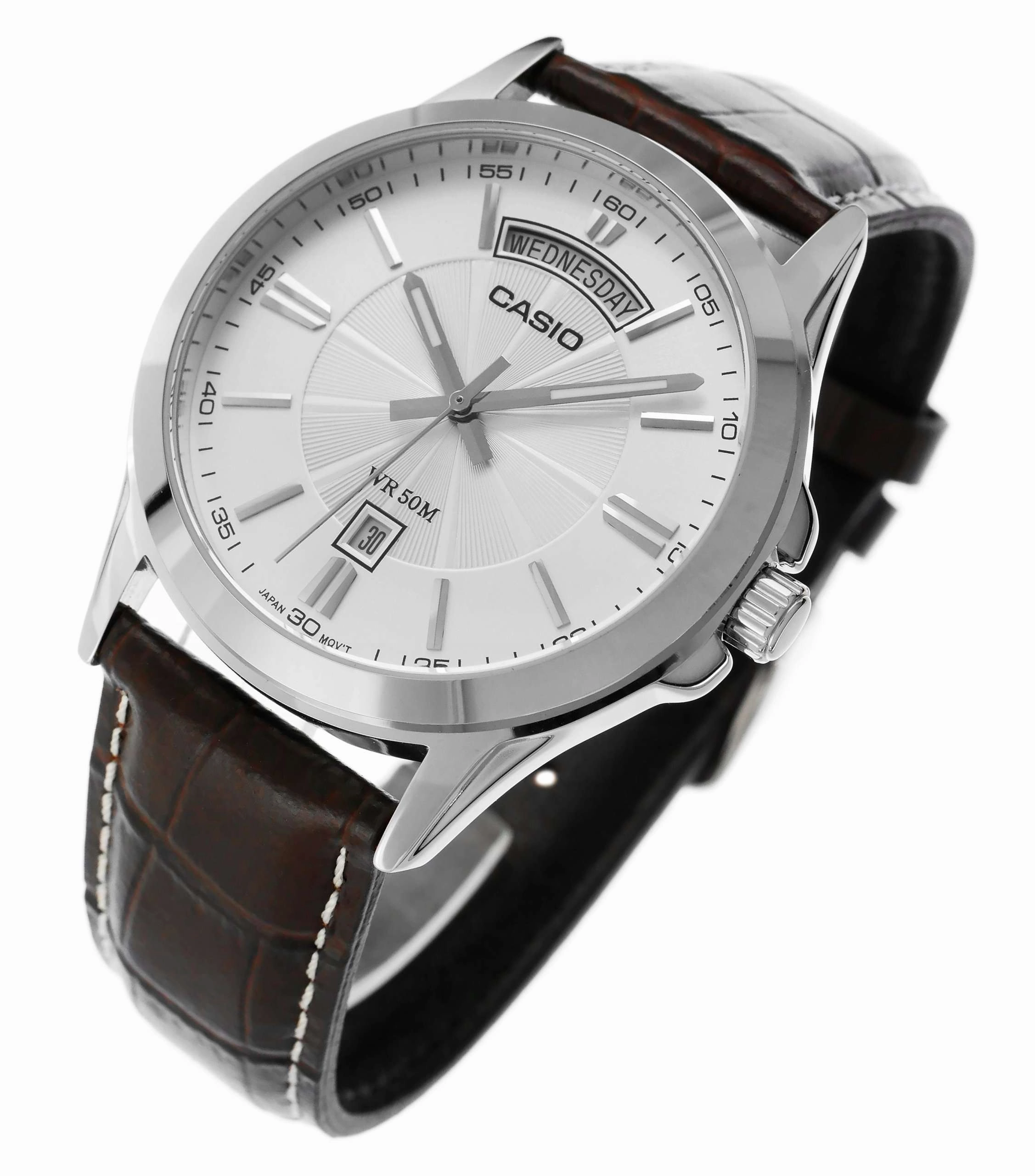 Casio MTP-1381L-7AVDF Brown Leather Watch for Men