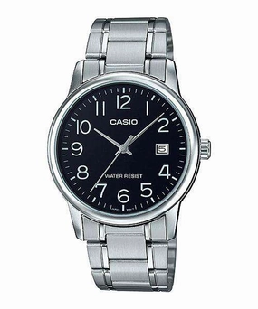 Casio MTP-V002D-1B Silver Stainless Watch for Men,men's watches,watch for men, best men's watches,luxury men's watch,minimalist men's watch,casual men's watch,dress watch for men,automatic men's watch,quartz men's watch,cheap men's watch. business 