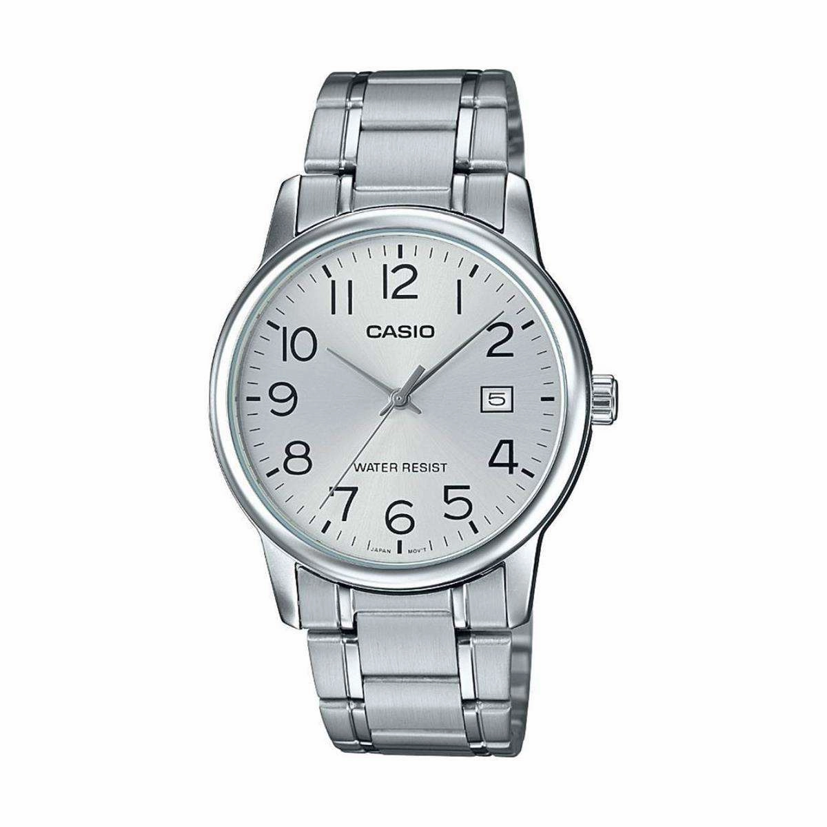 Casio MTP-V002D-7B Silver Stainless Watch for Men,men's watches,watch for men, best men's watches,luxury men's watch,minimalist men's watch,casual men's watch,dress watch for men,automatic men's watch,quartz men's watch,cheap men's watch. business 