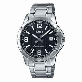 Casio MTP-V004D-1B2 Silver Stainless Watch for Men,men's watches,watch for men, best men's watches,luxury men's watch,minimalist men's watch,casual men's watch,dress watch for men,automatic men's watch,quartz men's watch,cheap men's watch. business