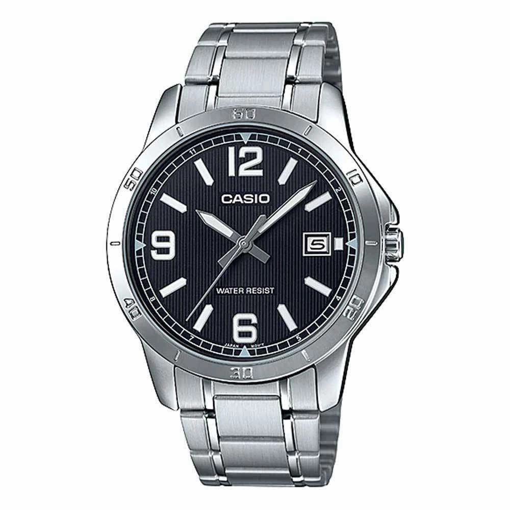 Casio MTP-V004D-1B2 Silver Stainless Watch for Men,men's watches,watch for men, best men's watches,luxury men's watch,minimalist men's watch,casual men's watch,dress watch for men,automatic men's watch,quartz men's watch,cheap men's watch. business