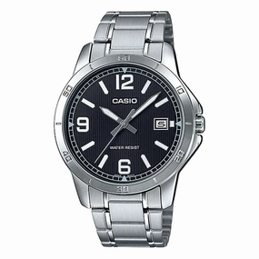 Casio MTP-V004D-1B2 Silver Stainless Watch for Men Affordable casual watches Sporty casual watches Affordable luxury casual watches