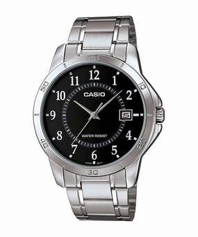 Casio MTP-V004D-1B Silver Stainless Watch for Men,men's watches,watch for men, best men's watches,luxury men's watch,minimalist men's watch,casual men's watch,dress watch for men,automatic men's watch,quartz men's watch,cheap men's watch. business 