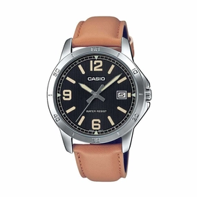 Casio MTP-V004L-1B2 Brown Leather Watch for Men,men's watches,watch for men, best men's watches,luxury men's watch,minimalist men's watch,casual men's watch,dress watch for men,automatic men's watch,quartz men's watch,cheap men's watch. business wa