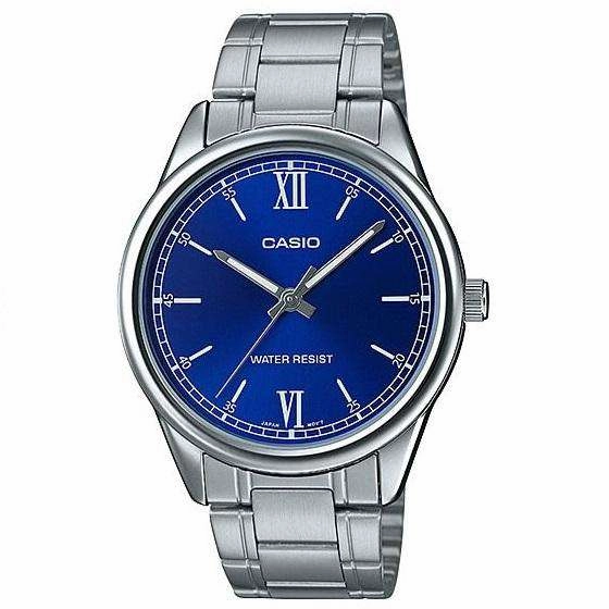 Casio MTP-V005D-2B1 Silver Stainless Watch for Men Affordable casual watches Sporty casual watches Affordable luxury casual watches