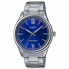Casio MTP-V005D-2B1 Silver Stainless Watch for Men Affordable casual watches Sporty casual watches Affordable luxury casual watches
