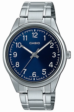 Casio MTP-V005D-2B4 Silver Stainless Watch for Men,men's watches,watch for men, best men's watches,luxury men's watch,minimalist men's watch,casual men's watch,dress watch for men,automatic men's watch,quartz men's watch,cheap men's watch. business