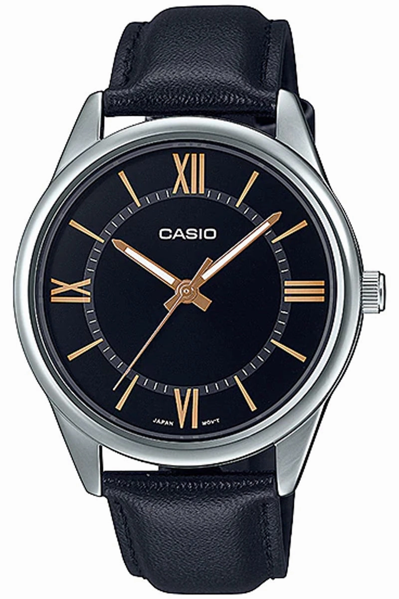 Casio MTP-V005L-1B5 Black Leather Strap Watch for Men,men's watches,watch for men, best men's watches,luxury men's watch,minimalist men's watch,casual men's watch,dress watch for men,automatic men's watch,quartz men's watch,cheap men's watch. busin