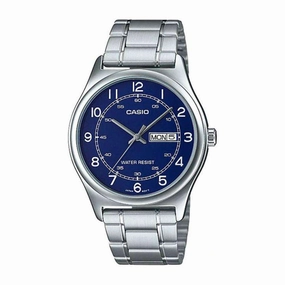 Casio MTP-V006D-2B Silver Stainless Watch for Men,men's watches,watch for men, best men's watches,luxury men's watch,minimalist men's watch,casual men's watch,dress watch for men,automatic men's watch,quartz men's watch,cheap men's watch. business 