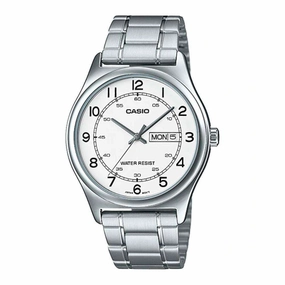 Casio MTP-V006D-7B2 Silver Stainless Watch for Men,men's watches,watch for men, best men's watches,luxury men's watch,minimalist men's watch,casual men's watch,dress watch for men,automatic men's watch,quartz men's watch,cheap men's watch. business
