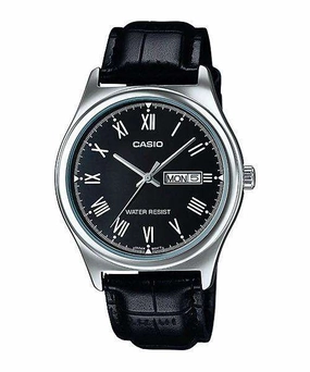 Casio MTP-V006L-1B Black Leather Watch for Men,men's watches,watch for men, best men's watches,luxury men's watch,minimalist men's watch,casual men's watch,dress watch for men,automatic men's watch,quartz men's watch,cheap men's watch. business wat