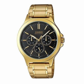 Casio MTP-V300G-1A Gold Stainless Watch for Men Affordable casual watches Sporty casual watches Affordable luxury casual watches