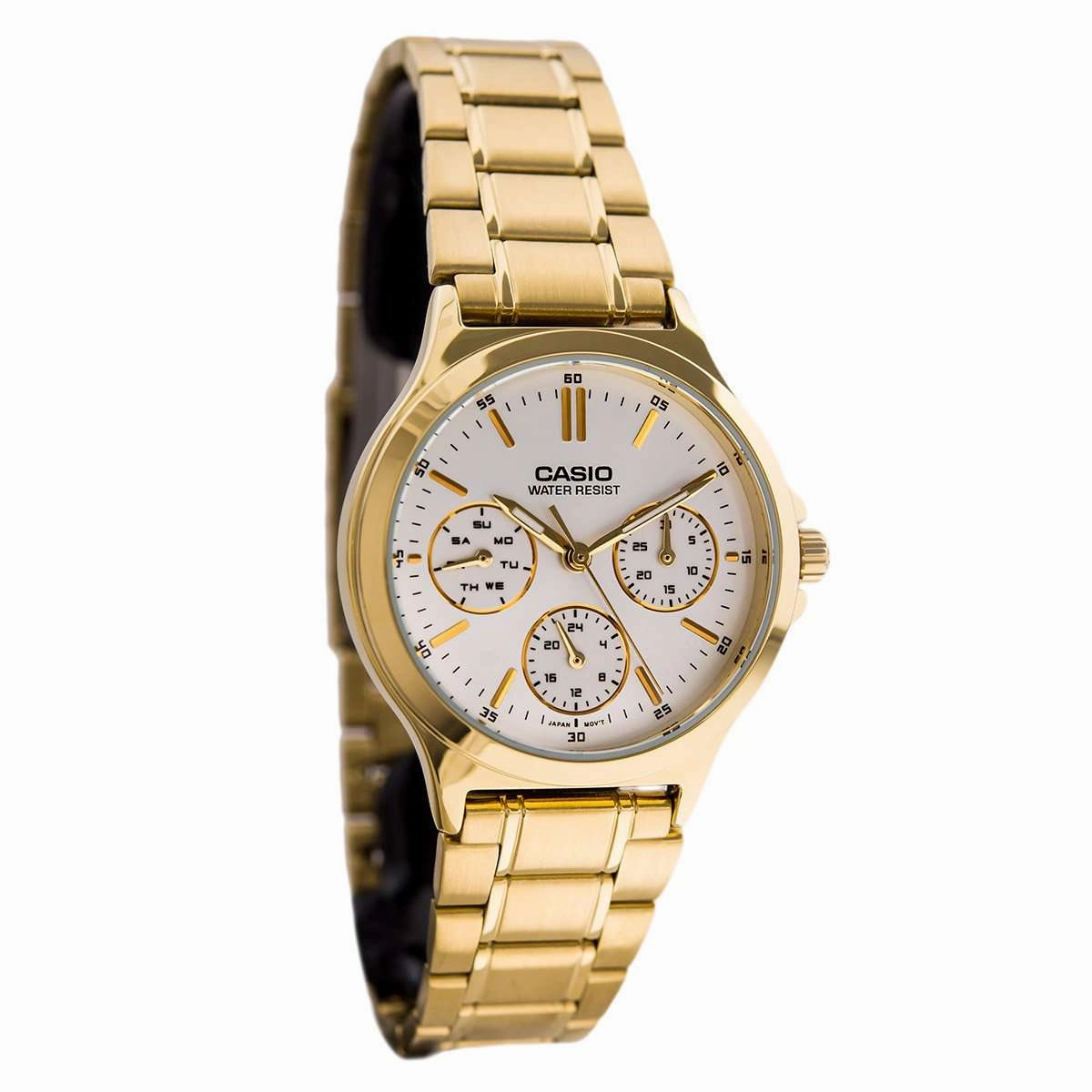 Casio MTP-V300G-7A Gold Stainless Watch for Men