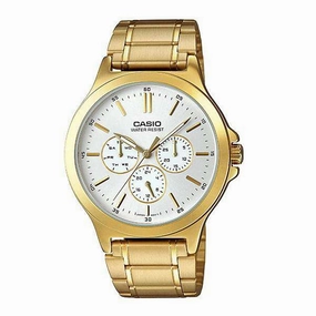 Casio MTP-V300G-7A Gold Stainless Watch for Men,men's watches,watch for men, best men's watches,luxury men's watch,minimalist men's watch,casual men's watch,dress watch for men,automatic men's watch,quartz men's watch,cheap men's watch. business wa