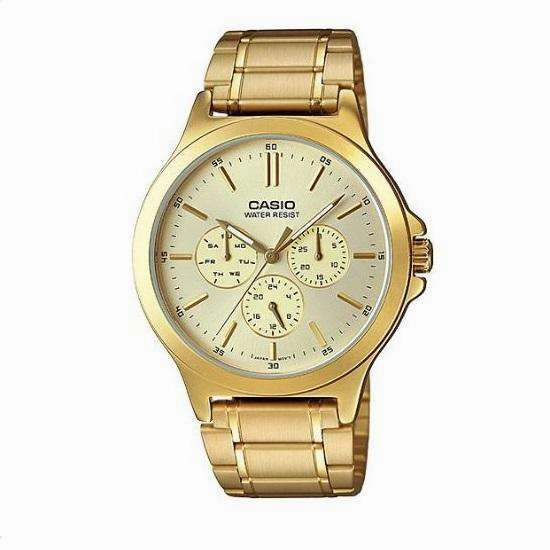 Casio MTP-V300G-9AUDF Gold Stainless Watch for Men Affordable casual watches Sporty casual watches Affordable luxury casual watches