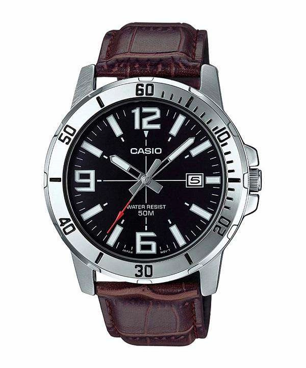 Casio MTP-VD01L-1BVUDF Brown Leather Strap Watch for Men,men's watches,watch for men, best men's watches,luxury men's watch,minimalist men's watch,casual men's watch,dress watch for men,automatic men's watch,quartz men's watch,cheap men's watch. bu