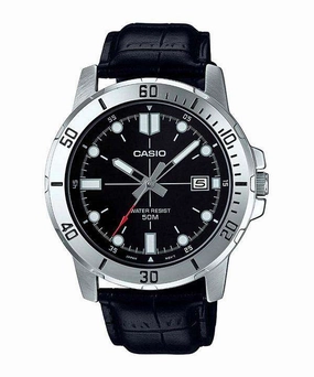 Casio MTP-VD01L-1EVUDF Black Leather Strap Watch for Men,men's watches,watch for men, best men's watches,luxury men's watch,minimalist men's watch,casual men's watch,dress watch for men,automatic men's watch,quartz men's watch,cheap men's watch. bu